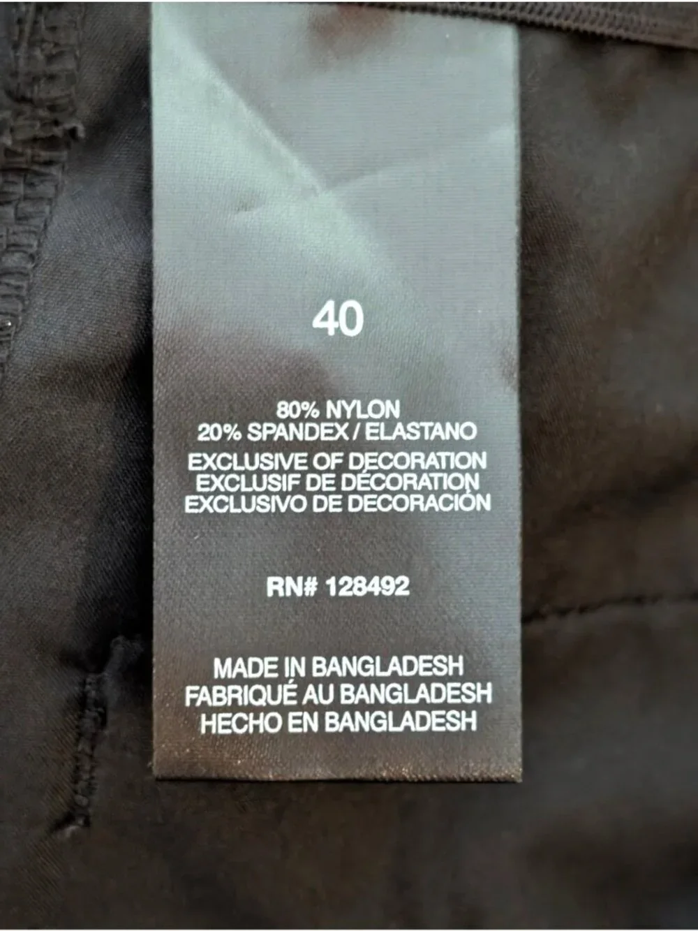 Greg Norman Performance Stretch Black Shorts Size 40 Nylon Blend UPF Sun Protect